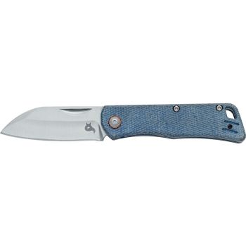 Navaja BlackFox TEENY BF-785 MIBL con hoja de acero D2 de 5.5 cm y empuñadura de Micarta azul de 7.8 cm