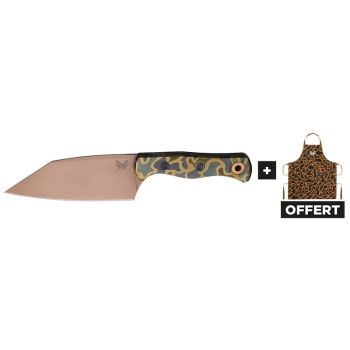 Cuchillo Benchmade Station Knife Camo Edición limitada 4010FE_2601 con hoja de acero CPM154 de 15.2 cm y empuñadura de Aluminio de 12.4 cm