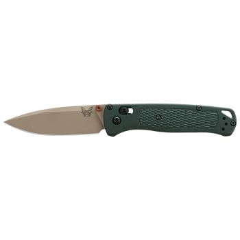 Navaja Benchmade Bugout Taiga Green 535TN_2601 535TN_2601 con hoja de acero Elmax de 8.1 cm y empuñadura de Grivory de 10.9 cm