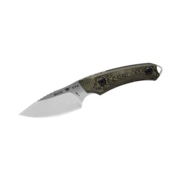 Cuchillo Buck ALPHA SCOUT PRO RICHLITE MARRÓN 662BRS con hoja de acero S35VN de 7,3 cm y empuñadura de Richlite de 9,5 cm