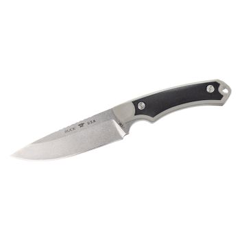 Cuchillo Buck ALPHA GUIDE SELECT GRIS/NEGRO 663GYS con hoja de acero 420HC de 11,1 cm y empuñadura de GFN de 12,1 cm