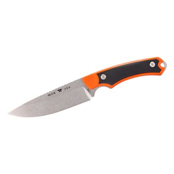 Cuchillo Buck ALPHA GUIDE SELECT NARANJA/NEGRO 663ORS con hoja de acero 420HC de 11,1 cm y empuñadura de GFN de 12,1 cm