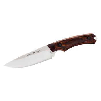 Cuchillo Buck ALPHA GUIDE PRO NOGAL DYMALUX 663WAS con hoja de acero S35VN de 11,1 cm y empuñadura de Madera de 11,8 cm