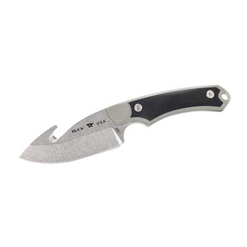 Cuchillo Buck ALPHA HUNTER SELECT GANCHO GRIS/NEGRO 664GYG con hoja de acero 420HC de 9,5 cm y empuñadura de GFN de 11,8 cm