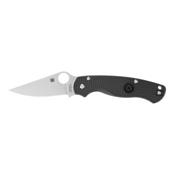Navaja Spyderco PARA MILITARY 2 FRN BLACK PLAIN C81PBK2 con hoja de acero Acero inoxidable CTS BD1N de 8.8 cm y empuñadura de Nailon FRN de 12.3 cm