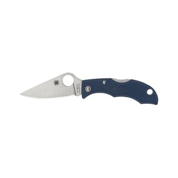 Navaja Spyderco LADYBUG 3 FRN COBALT BLUE SPY27 PLAIN LPCBL3 con hoja de acero inoxidable CPM-SPY27 de 4.8 cm y empuñadura de Nailon FRN azul cobalto de 6.3 cm