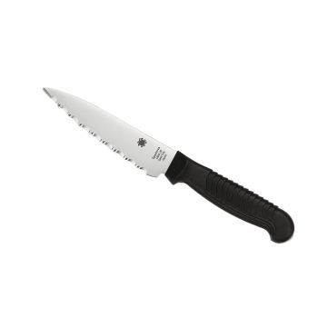 Cuchillo Spyderco KITCHEN con hoja de acero Mbs-26 11,4 cm y empuñadura de Polipropileno de 11 cm.