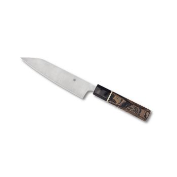 Cuchillo Spyderco ITAMAE con hoja de acero Super 16 cm y empuñadura de G-10 de 11,8 cm.