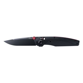 Navaja Acta Non Verba A100 BB DLC ELMAX GRN BLACK / ALOCK A100-016 con hoja de acero ELMAX de 8,8 cm y empuñadura de Nylon GRN de 12,2 cm
