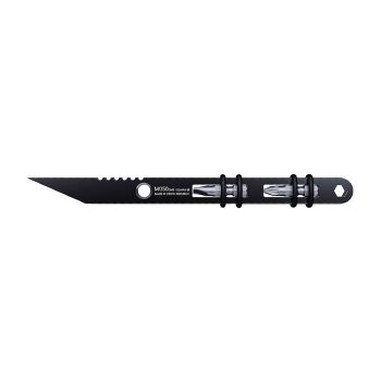 Cuchillo Acta Non Verba M050 con hoja de acero Elmax 3,3 cm y empuñadura de acero Elmax de 14,7 cm.