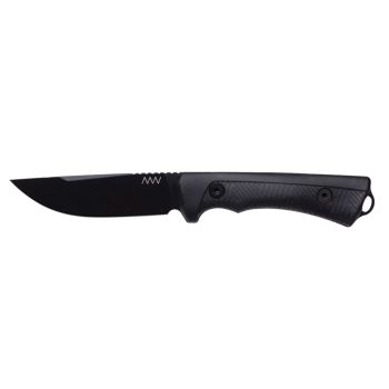 Cuchillo Acta Non Verba P200 CERAKOTE BLACK GRNPU BLACK KYDEX BLACK ANVP200-046 con hoja de acero Sleipner de 10,5 cm y empuñadura de Nylon GRN de 13 cm