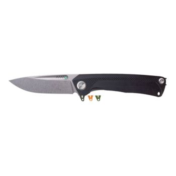 Navaja Acta Non Verba Z200 PLUS BB STONEWASH con hoja de acero Sleipner 8,5 cm y empuñadura de G10 de 12 cm.