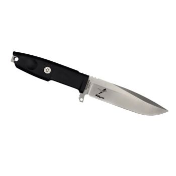 Cuchillo Extrema Ratio FOLGORE NITROGEN 0202/NIT/SW/BLK con hoja de acero al nitrógeno de 12.8 cm y empuñadura de Forprene de 11.4 cm
