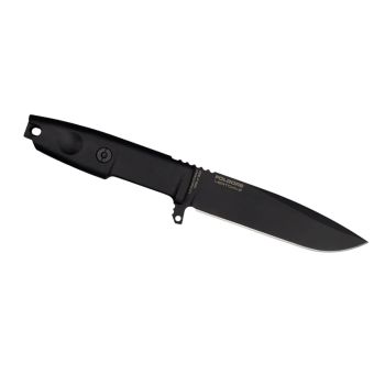 Cuchillo Extrema Ratio FOLGORE VERTICALE 0202/M3/BLK/BLK con hoja de acero inoxidable BöHLER M390 (61HRC) de 12.8 cm y empuñadura de Forprene de 11.4 cm