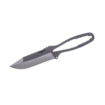 Cuchillo Condor Biker's con hoja de acero 1075 de 12,1 cm y empuñadura de acero de 10,8 cm.