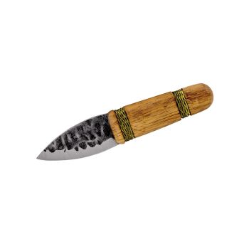 Cuchillo Condor OTZI con hoja de acero 1095 de 5,8 cm y empuñadura de nogal de 8,2 cm.