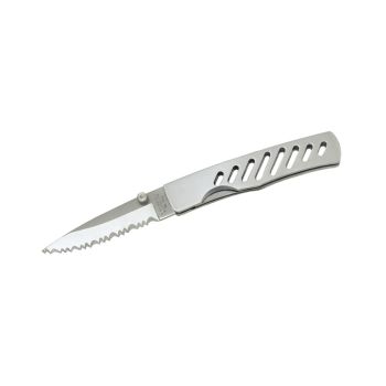 Navaja Herbertz STEEL HANDLE SERRATED 210109