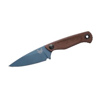 Cuchillo Benchmade DACIAN 203BT-03 MARRON MICARTA CANVAS MAGNACUT con hoja de acero Acero inoxidable CPM-MagnaCut de 9 cm y empuñadura de Micarta de 10.2 cm