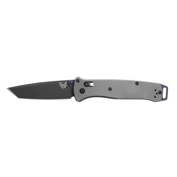 Navaja Benchmade BAILOUT 537BK-2302 TITANIUM TANTO PLANA EDICIÓN LIMITADA con hoja de acero Acero para herramientas CPM-M4 de 8.6 cm y empuñadura de Titanio 6AI-4V de 12 cm
