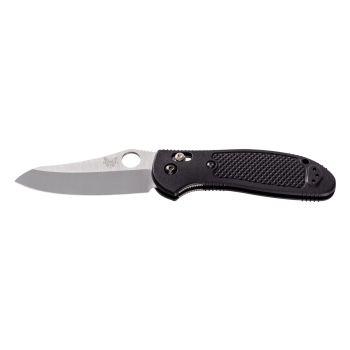 Navaja Benchmade GRIPTILIAN 550-S30V SHEEPSFOOT NEGRA SATINADA con hoja de acero Acero inoxidable CPM-S30V de 8.8 cm y empuñadura de Nailon de 11.7 cm