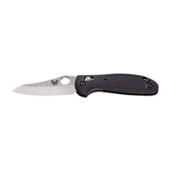 Navaja Benchmade MINI GRIPTILIAN 555-S30V SHEEPSFOOT NEGRA SATINADA con hoja de acero Acero inoxidable CPM-S30V de 7.4 cm y empuñadura de Nailon de 9.8 cm