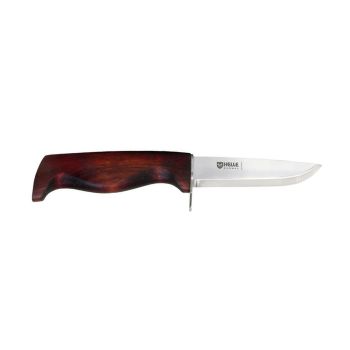 Cuchillo Helle SPEIDER 200005 con hoja de acero Acero inoxidable Sandvik 12C27 de 9 cm y empuñadura de Abedul de 10 cm