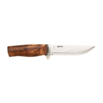 Cuchillo Helle GT 1036 14C28N con hoja de acero Acero inoxidable Sandvik 14C28N de 12.3 cm y empuñadura de Abedul de 12.4 cm