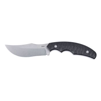 Cuchillo Crkt BURROWER negra 3610 con hoja de acero Acero para herramientas D2 de 9.3 cm y empuñadura de Micarta de 10.5 cm