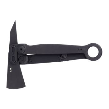 Hacha Crkt PROVOKE X FOLDING AXE negra 4141KX con hoja de acero SUJ2 carbono