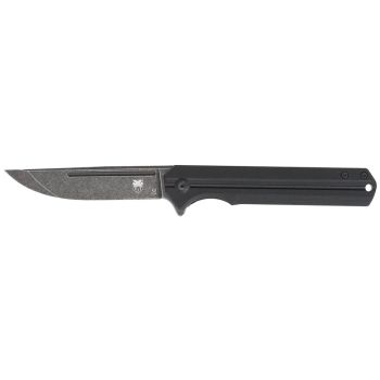 Navaja Cobratec Streamline Black con hoja de acero D2 de 8.9 cm y empuñadura de G10 de 11.4 cm