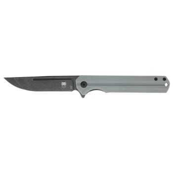 Navaja Cobratec Streamline Grey con hoja de acero D2 de 8.9 cm y empuñadura de G10 de 11.4 cm