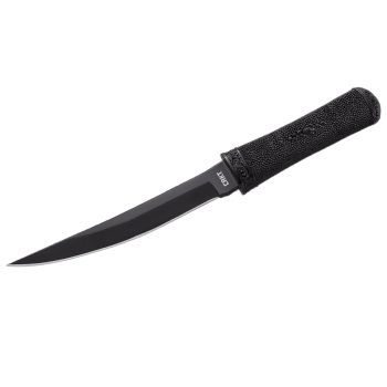 Cuchillo Crkt HISSATSU FIXED BLADE BLACK 2907K con hoja de acero 440A de 18 cm y empuñadura de GFN de 13 cm
