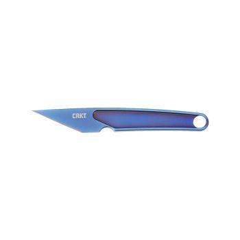 Cuchillo Crkt HANGTI BLUE 7065 con hoja de acero Titanio de 2,7 cm y empuñadura de Titanio de 6,2 cm