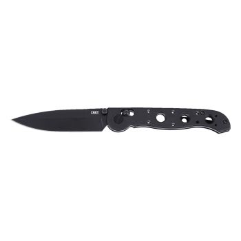Navaja Crkt M16-X CROSSBAR LOCK BLACKOUT M16-03XK con hoja de acero D2 de 9,1 cm y empuñadura de GFN de 11,8 cm