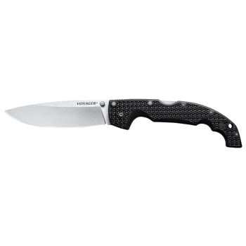 Navaja Cold Steel Voyager XL con hoja de acero AUS 10A de 5.10 cm y empuñadura de Griv-Ex de 5.10 cm