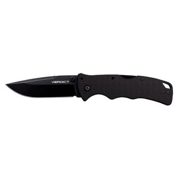 Navaja Cold Steel Verdict AUS10A FLC3SP10A con hoja de acero Acero AUS-10A de 7.60 cm y empuñadura de G-10 de 10.80 cm