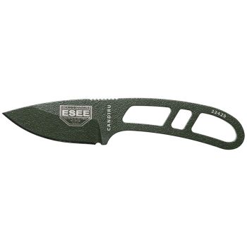Cuchillo Candiru - Verde con hoja de acero Carbono de 5.1 cm y empuñadura de Acero de 7.9 cm