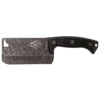 Cuchillo Cleaver con hoja de acero Carbono de 14.1 cm y empuñadura de G-10 de 15.4 cm