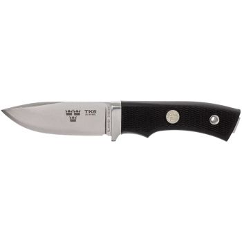 Cuchillo Fällkniven Tre Kronor con hoja de acero 3G de 8.0 cm y empuñadura de Thermorun (material de polímero resistente) de 9.5 cm