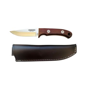 Cuchillo J&V Forester con hoja de acero MV-58 de 10,2 cm y empuñadura de madera de cocobolo de 10,4 cm