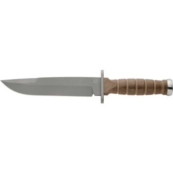 Cuchillo Fox DEFENDER FX-689 con hoja de acero N690Co de 17.3 cm y empuñadura de  Nogal de 14.7 cm