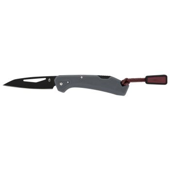 Navaja GERBER 004536 LST Mini Gris con hoja de acero 440A pavonada negra de 4,8 cm y empuñadura de GFN de 5,4 cm