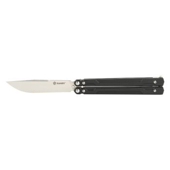 Navaja de mariposa GanzoG766 con hoja de acero 440C (Inox) de 8.9 cm y empuñadura de G10 de 11.4 cm