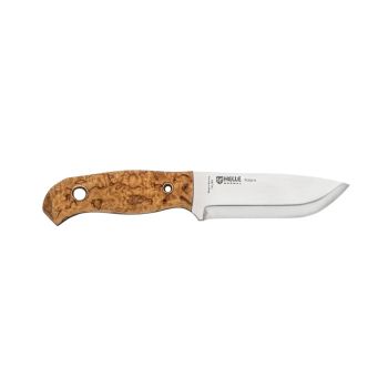Cuchillo Helle POLARIS 675 14C28N con hoja de acero inoxidable Sandvik 14C28N de 8 cm y empuñadura de Abedul de 8.7 cm