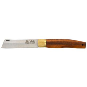 Navaja José Da Cruz Planalto Punta Cortada Madera de tigre Inoxidable con hoja de acero Acero inox de 8.50 cm y empuñadura de Madera de tigre de 10.00 cm