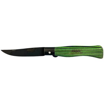 Navaja MAM Colors Verde con hoja de acero Acero inox de 9.00 cm y empuñadura de Abedul laminado de 13.00 cm