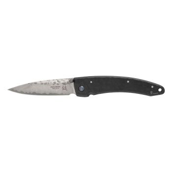 Compre aquí su Navaja Mcusta FORGE SHADOW acero negro damasco MC-114BD con hoja de acero Damasco de 8,9 cm y empuñadura de G-10 de 12,3 cm, ¡somos su cuchillería de Albacete!