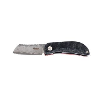 Compre aquí su Navaja MCUSTA PETIT Micarta Negra y Naranja MC-211D con hoja de acero Damasco de 4,8 cm y empuñadura de Micarta de 7 cm, ¡somos su cuchillería de Albacete!