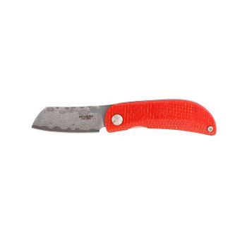 Compre aquí su Navaja MCUSTA PETIT Micarta Naranja y Azul MC-213D con hoja de acero Damasco de 4,8 cm y empuñadura de Micarta de 7 cm, ¡somos su cuchillería de Albacete!