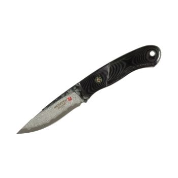 Compre aquí su Cuchilo Mcusta SPORT 100 Micarta negra MC-231BD con hoja de acero Damasco de 7,6 cm y empuñadura de Micarta de 8,9 cm, ¡somos su cuchillería de Albacete!